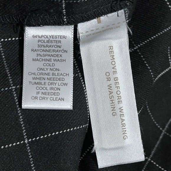 NWT LOFT Black Checkered Classic Shift Dress - Picture 9 of 10